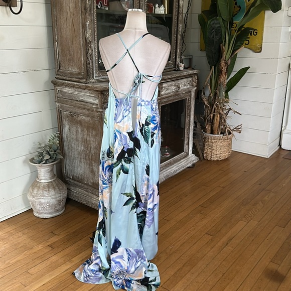 SHOW ME YOUR MUMU GODSHAW GODDESS DRESS FLORAL LARGE NEW BRIDESMAIDS WEDDING - Picture 5 of 9